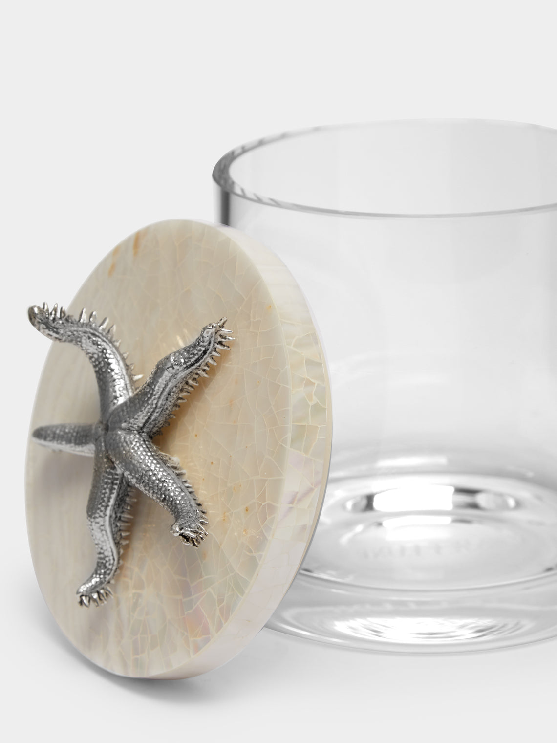 Objet Luxe - Silver-Plated, Shell and Glass Jar -  - ABASK