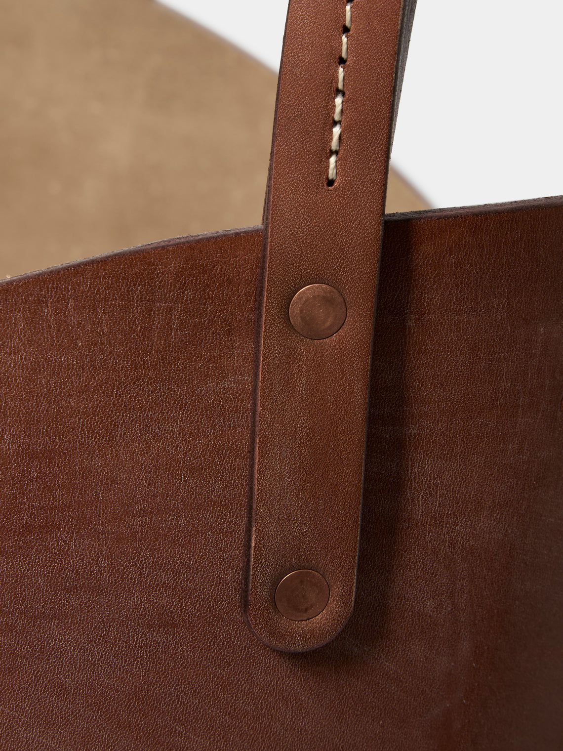 Otzi Studio - Leather Large Log Basket - Brown - ABASK