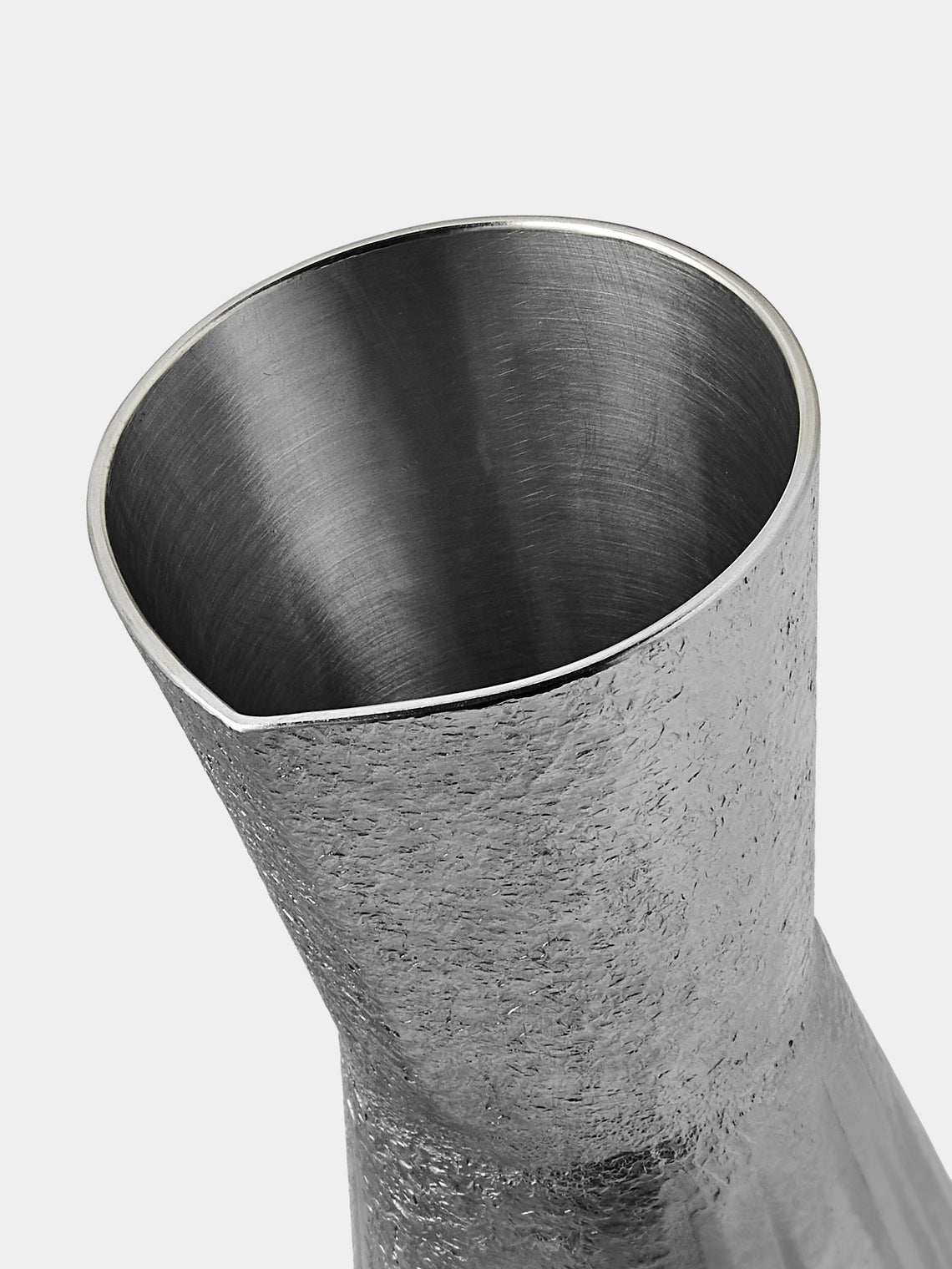 Seikado - Tokkuri Pewter Sake Flask (19oz/540ml) - Silver - ABASK