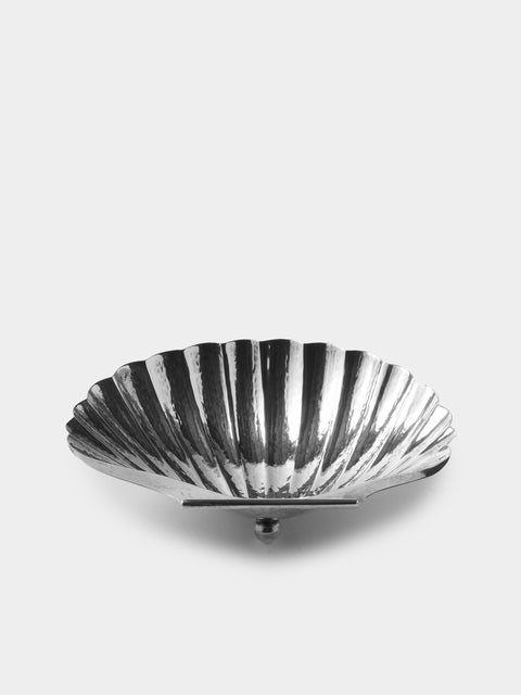Antique and Vintage - 1950s Shell Silver-Plated Shell Trinket Bowl - Silver - ABASK - 