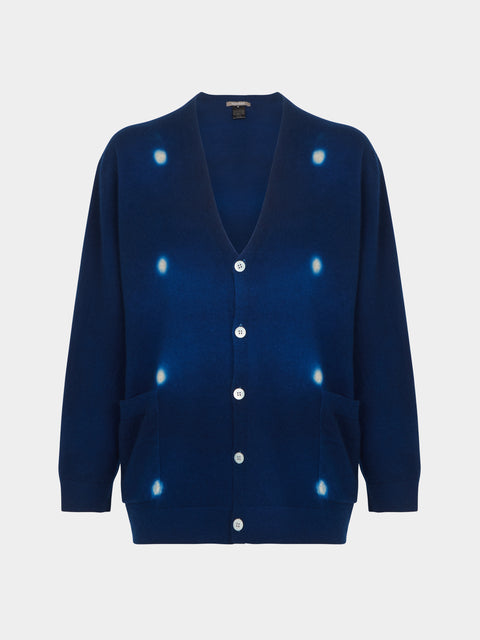 Suzusan - Shibori Cashmere Seamless Wide Cardigan -  - ABASK - 