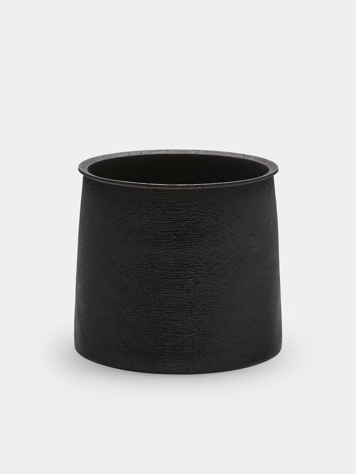 Felix Votteler - Wood Squared Vase - Black - ABASK - 