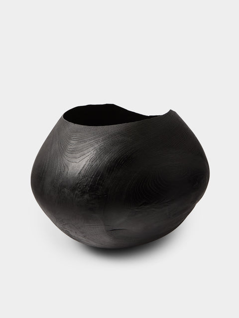 Friedemann Buehler - Hand-Turned Oak Bowl - Black - ABASK - 