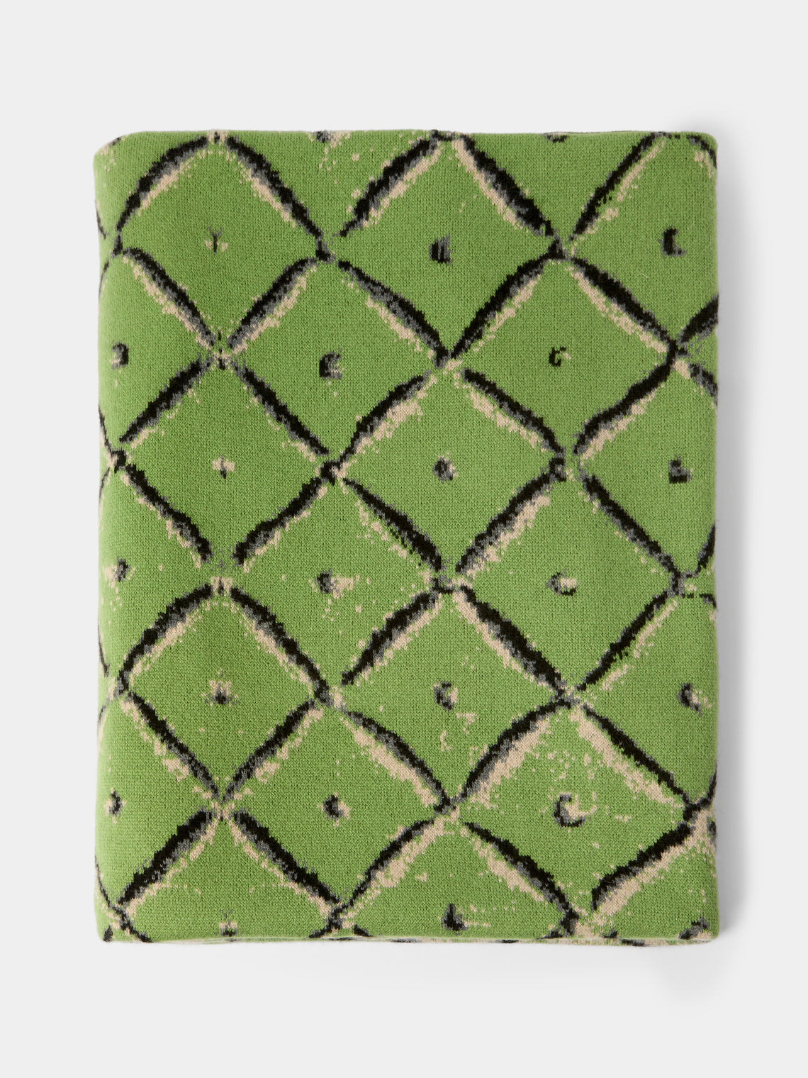 Saved NY - Berard Cashmere Throw (79in/2m) - Green - ABASK