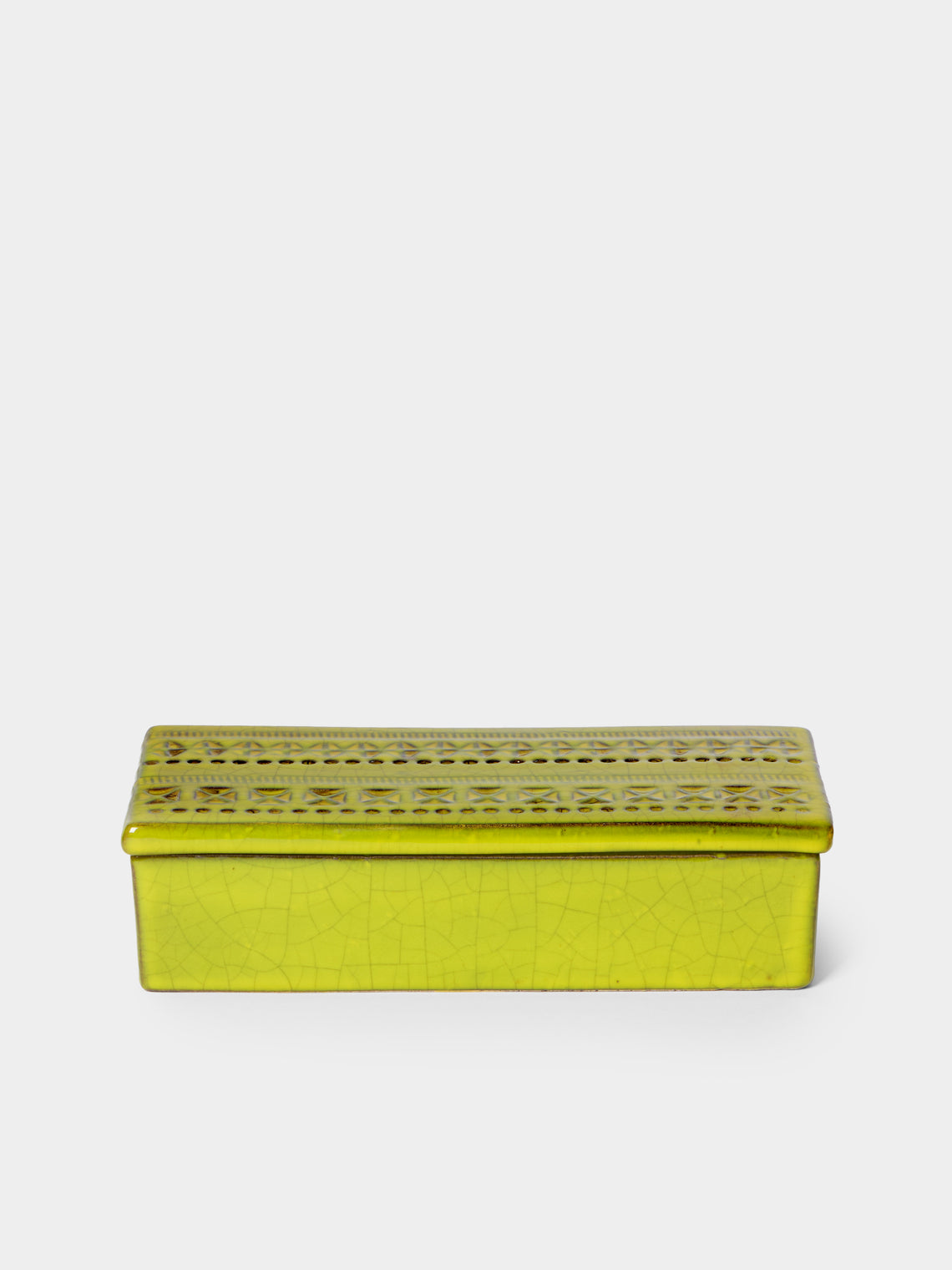 Bitossi Ceramiche - 1959 Rimini Giallo Ceramic Lidded Box - Green - ABASK - 