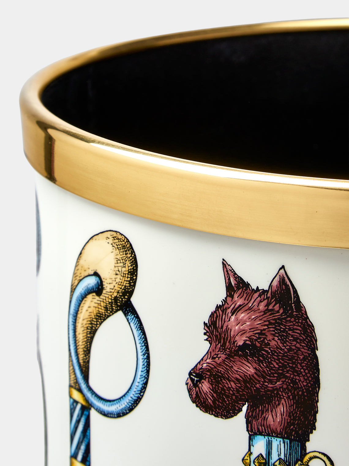 Fornasetti - Ombrelli e Bastoni Porcelain Umbrella Stand - White - ABASK