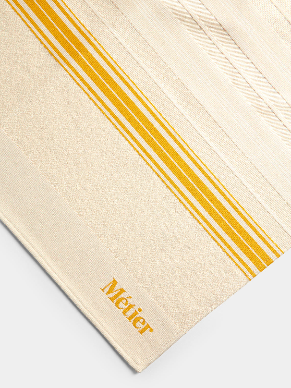 Métier - Cotton Large Beach Blanket (66in/1.7m) - Cream - ABASK