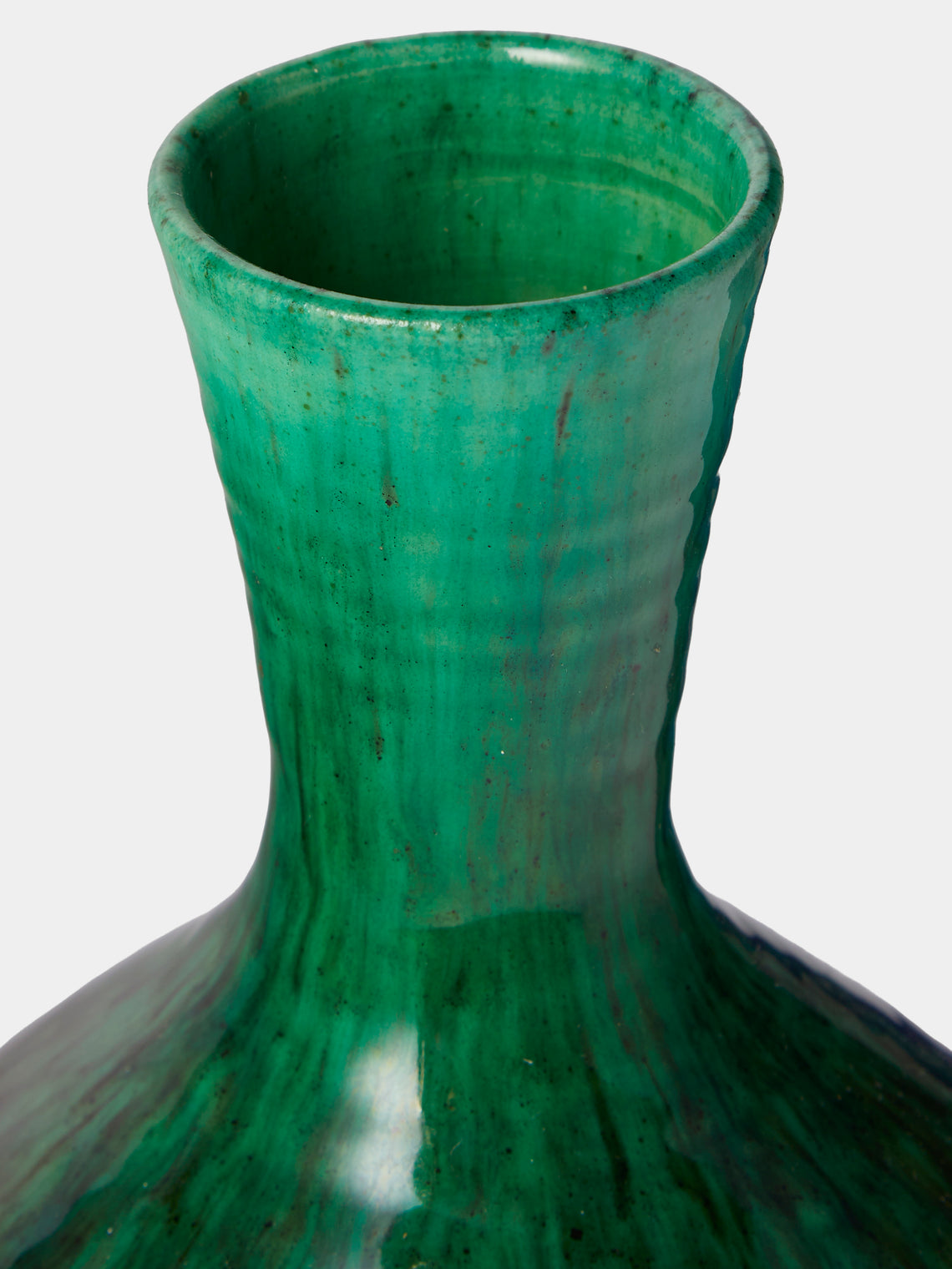 Antique and Vintage - 1950s Accolay Vase - Green - ABASK