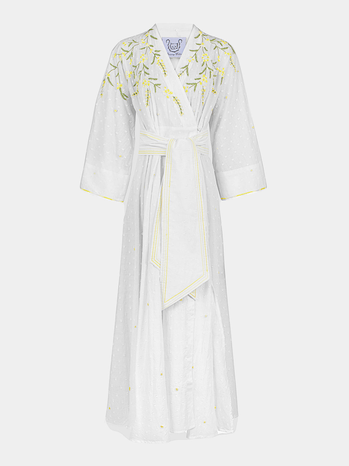 Thierry Colson - The Almudena Cotton Long Dress - White - ABASK - 