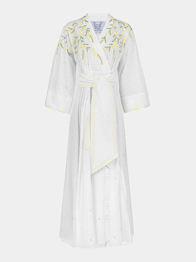 Thierry Colson - The Almudena Cotton Long Dress - White - ABASK - 
