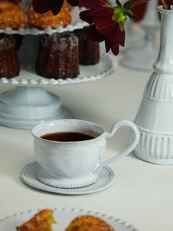 Astier de Villatte - Alexandre Hand-Glazed Ceramic Teacup (Set of 2) - White - ABASK