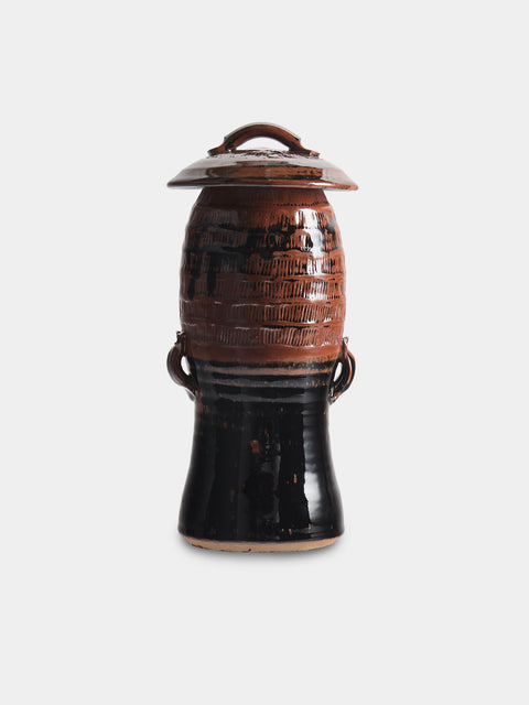 Matthew Foster - Ceramic Spaghetti Jar - Black - ABASK - 