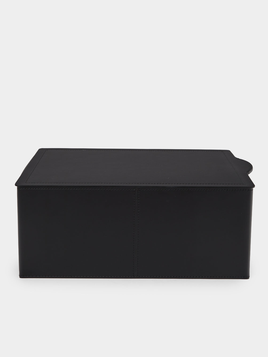 RUDI - Sciuscià Leather Shoe Box - Black - ABASK - 