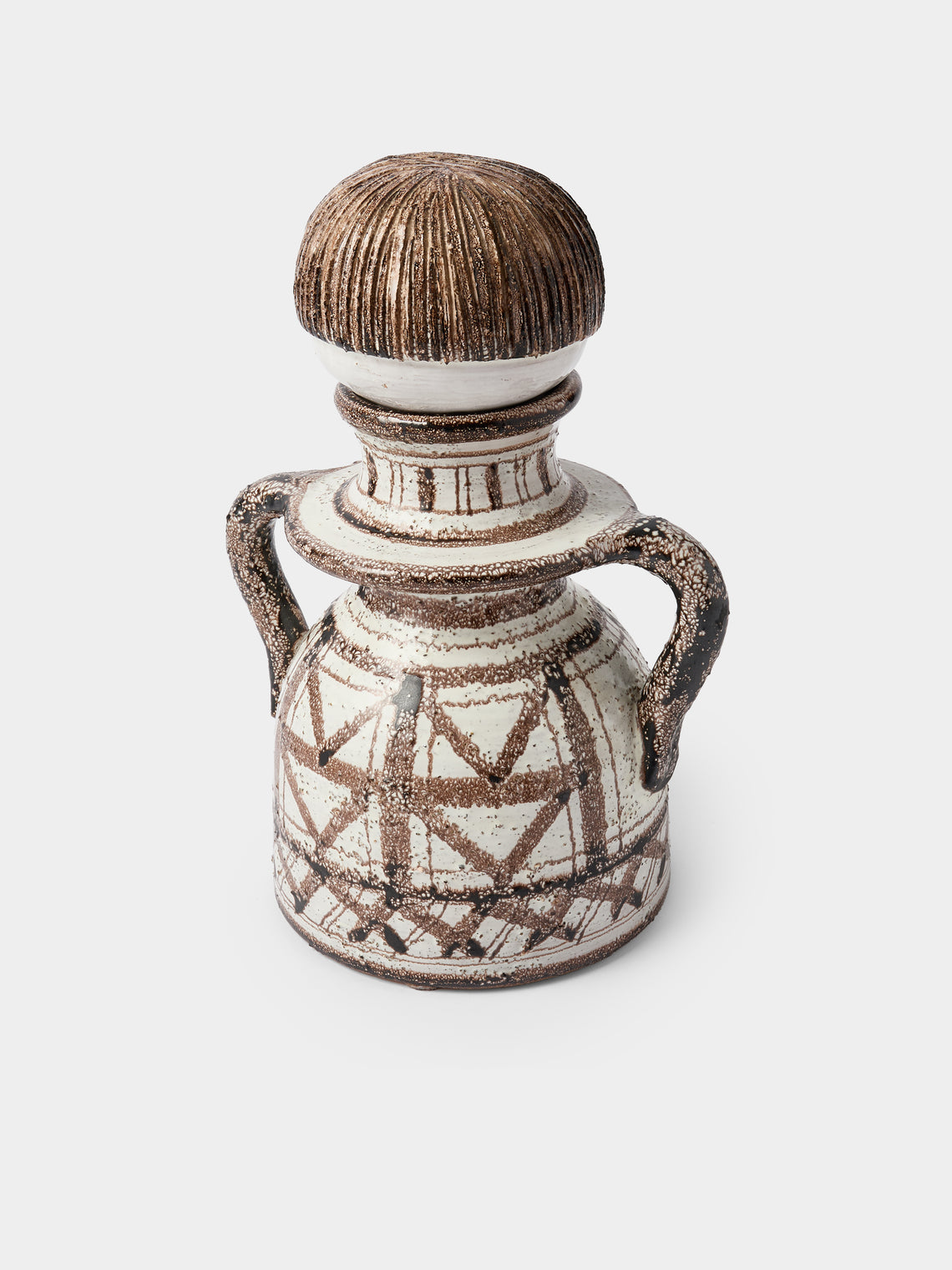 Antique and Vintage - 1970s Bitossi Ceramiche Moderna Marocco Ceramic Vessel - White - ABASK