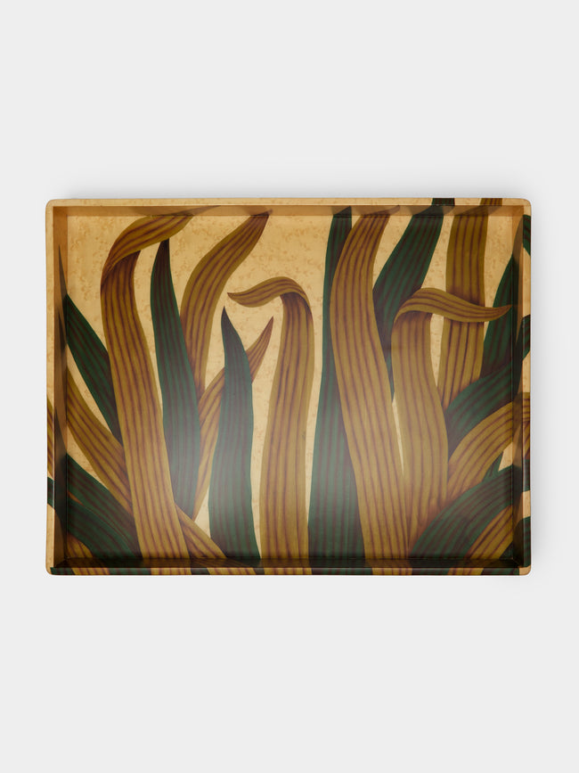 Silvia Furmanovich - Foliage Marquetry Wood Tray -  - ABASK - 