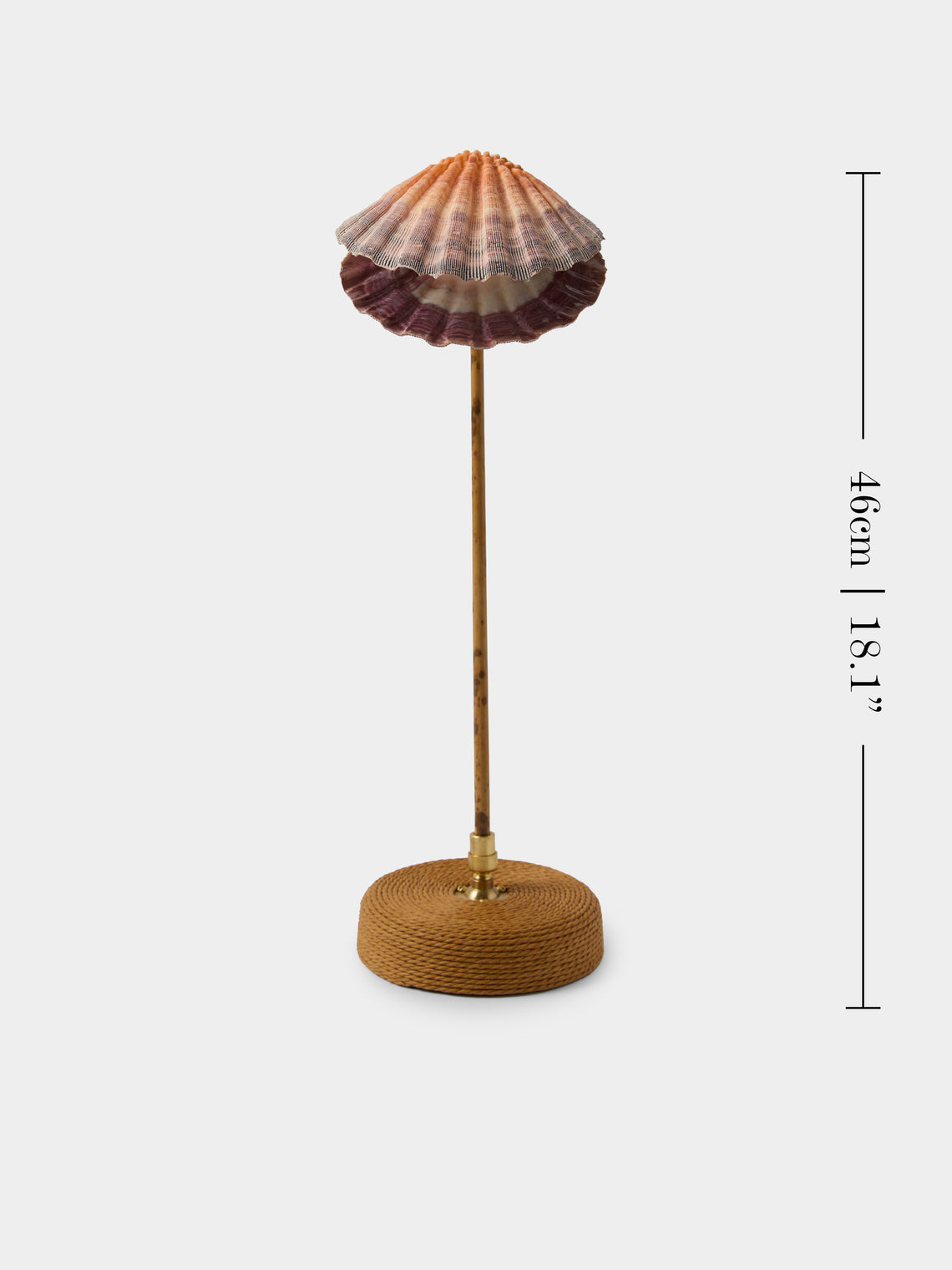 Tennant New York - Ventimiglia Bamboo and Lion's Paw Table Lamp - Orange - ABASK