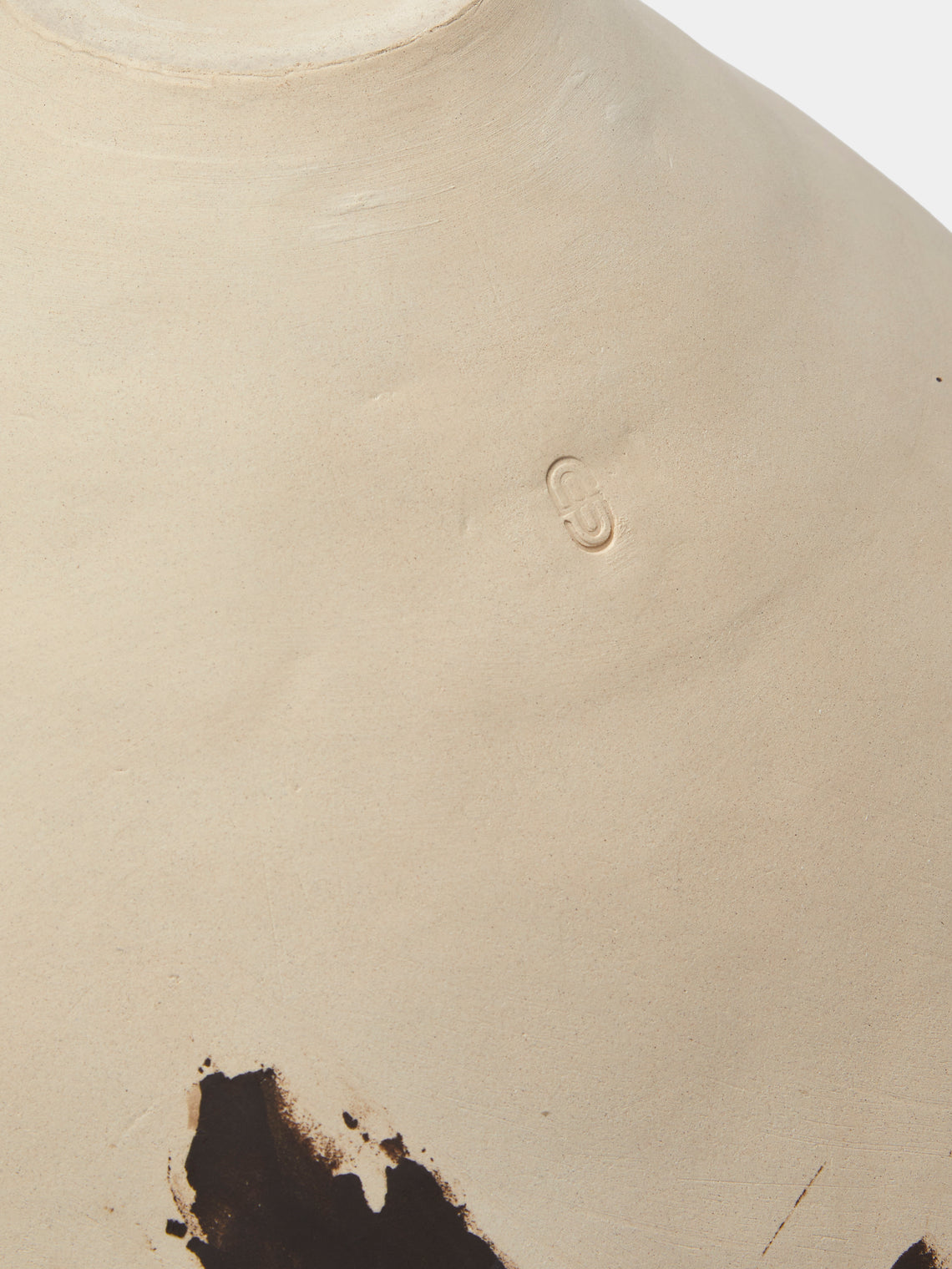 Sara Bergami - Hand-Formed Stoneware Vase - White - ABASK