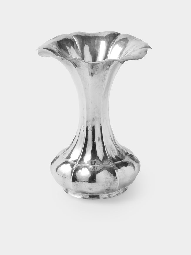 Antique and Vintage - 1950s Silver-Plated Bud Vase (7in/18.5cm) - Silver - ABASK - 