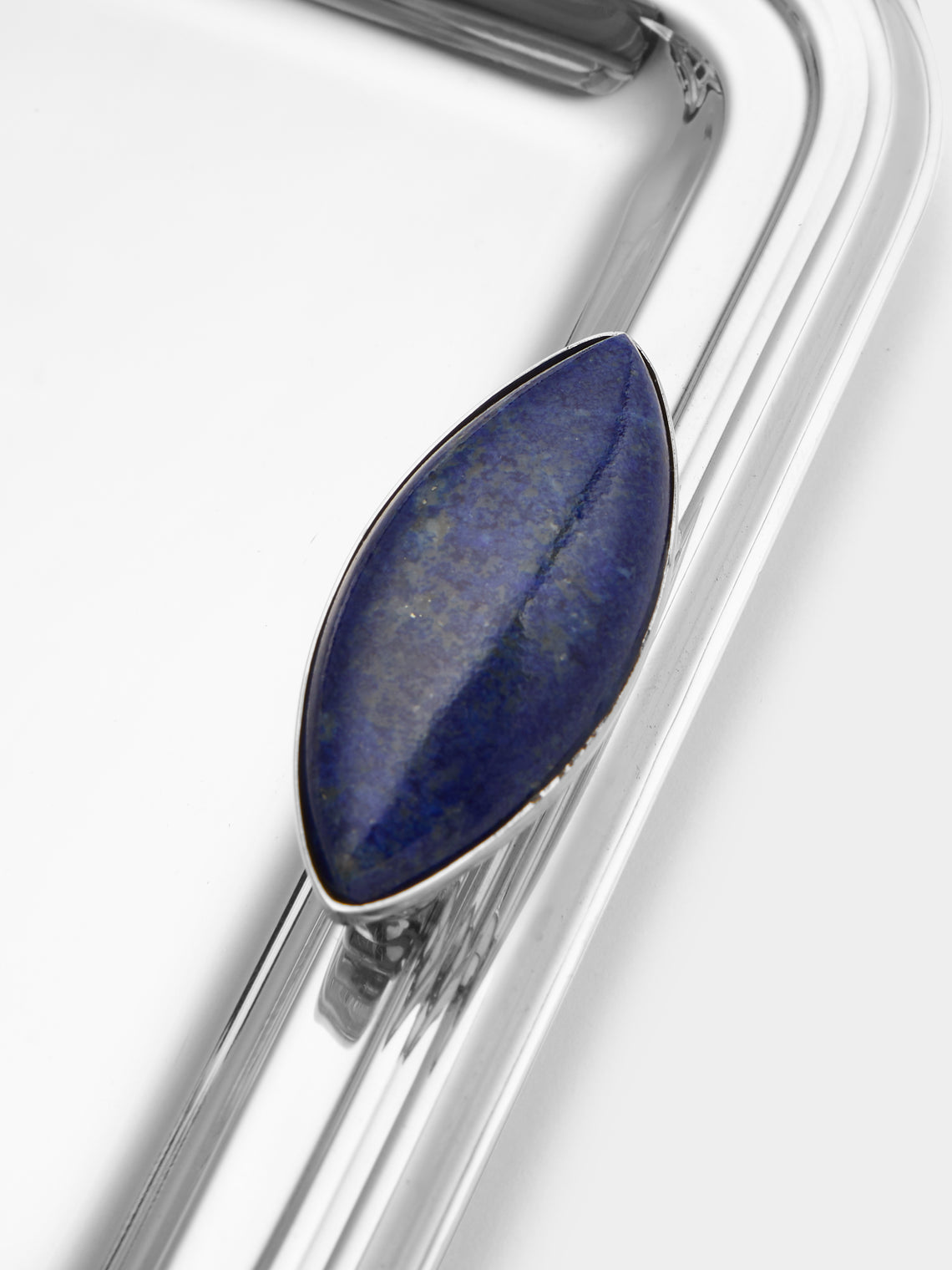 Tavares 1922 - Silver and Lapis Lazuli Tray (4.5in/12cm) - Silver - ABASK