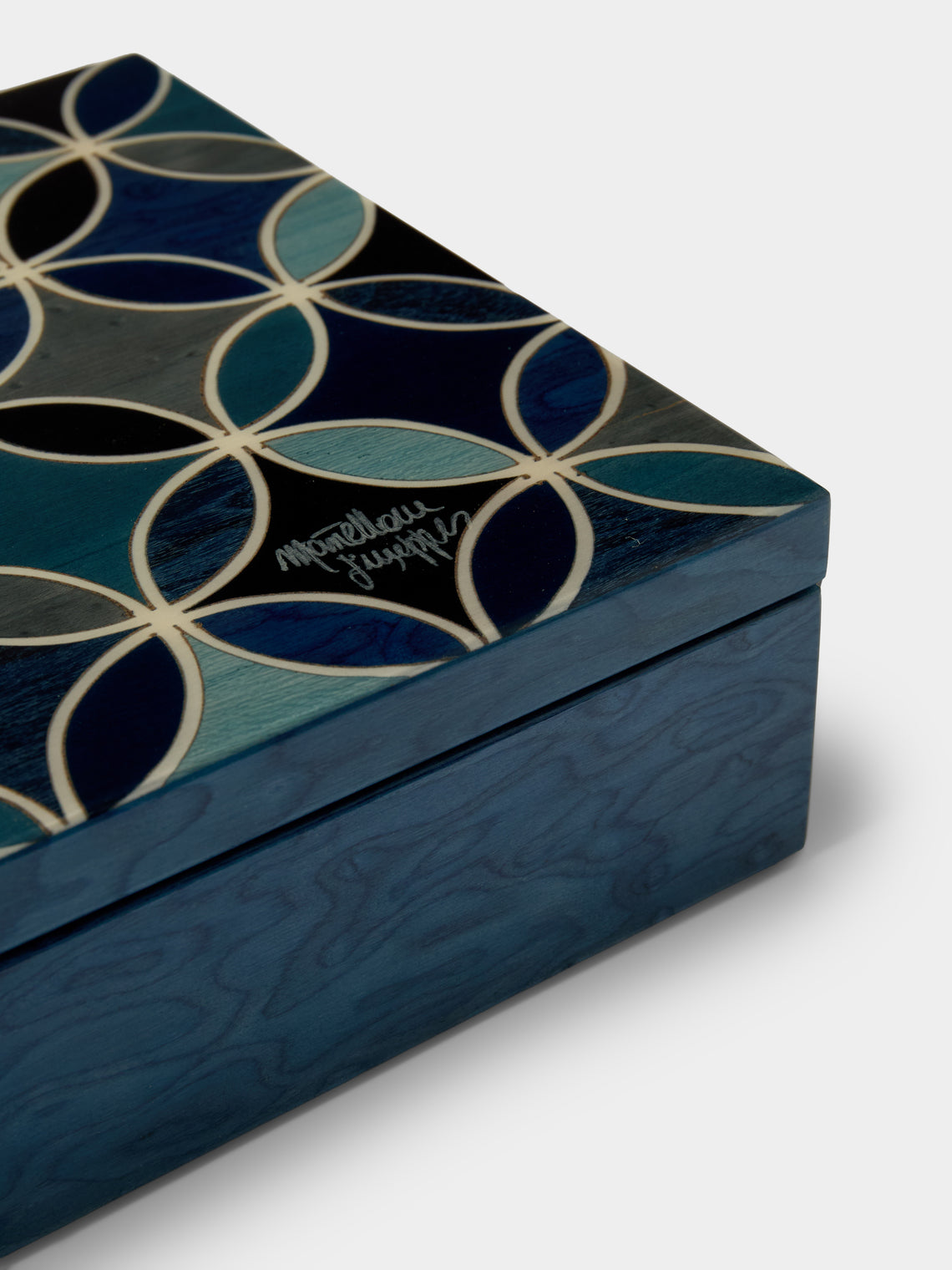 Mastellone Giuseppe - Wood Inlay Jewelry Box - Blue - ABASK