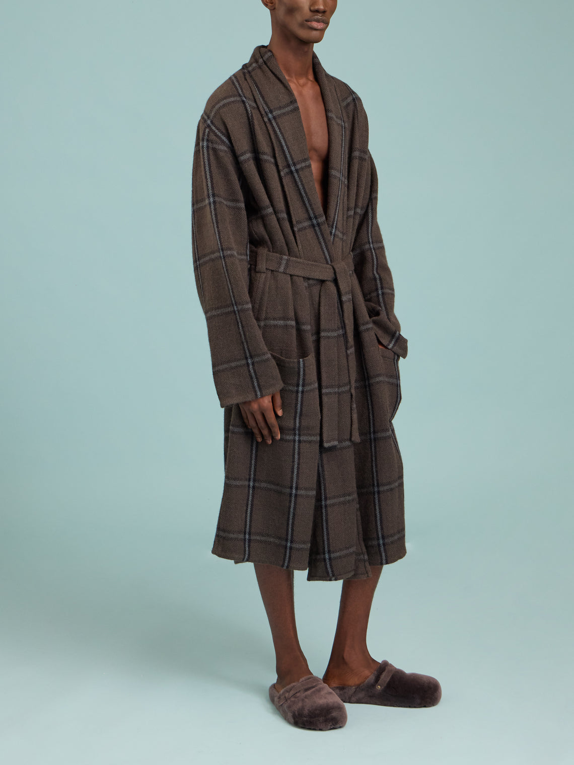 Denis Colomb - Nomad Camel Wool Long Cardigan | Size: M - Gray - ABASK