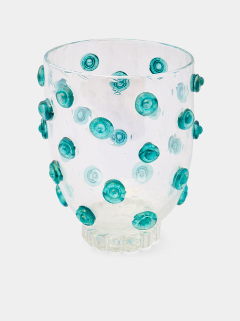Antique and Vintage - 1960s Barovier Bullicante Glass Vase (10in/26cm) - Clear - ABASK - 