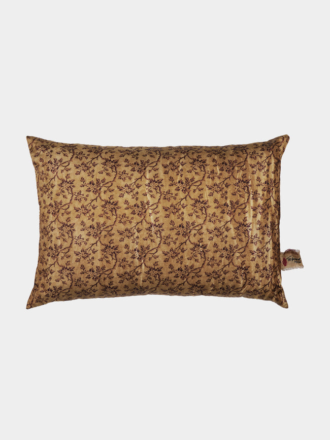 The House of Lyria - Belinda Cotton-Blend Cushion (23.5in/60cm) - Brown - ABASK - 