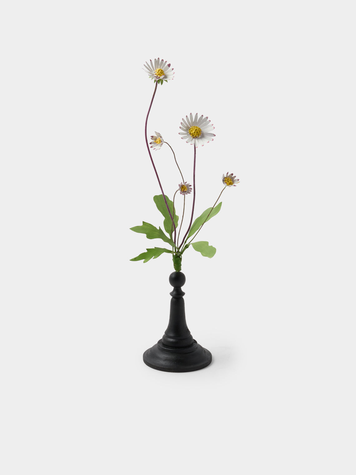 Erbavoglio Milano - Hand-Painted Copper Ornamental Flower - White - ABASK - 