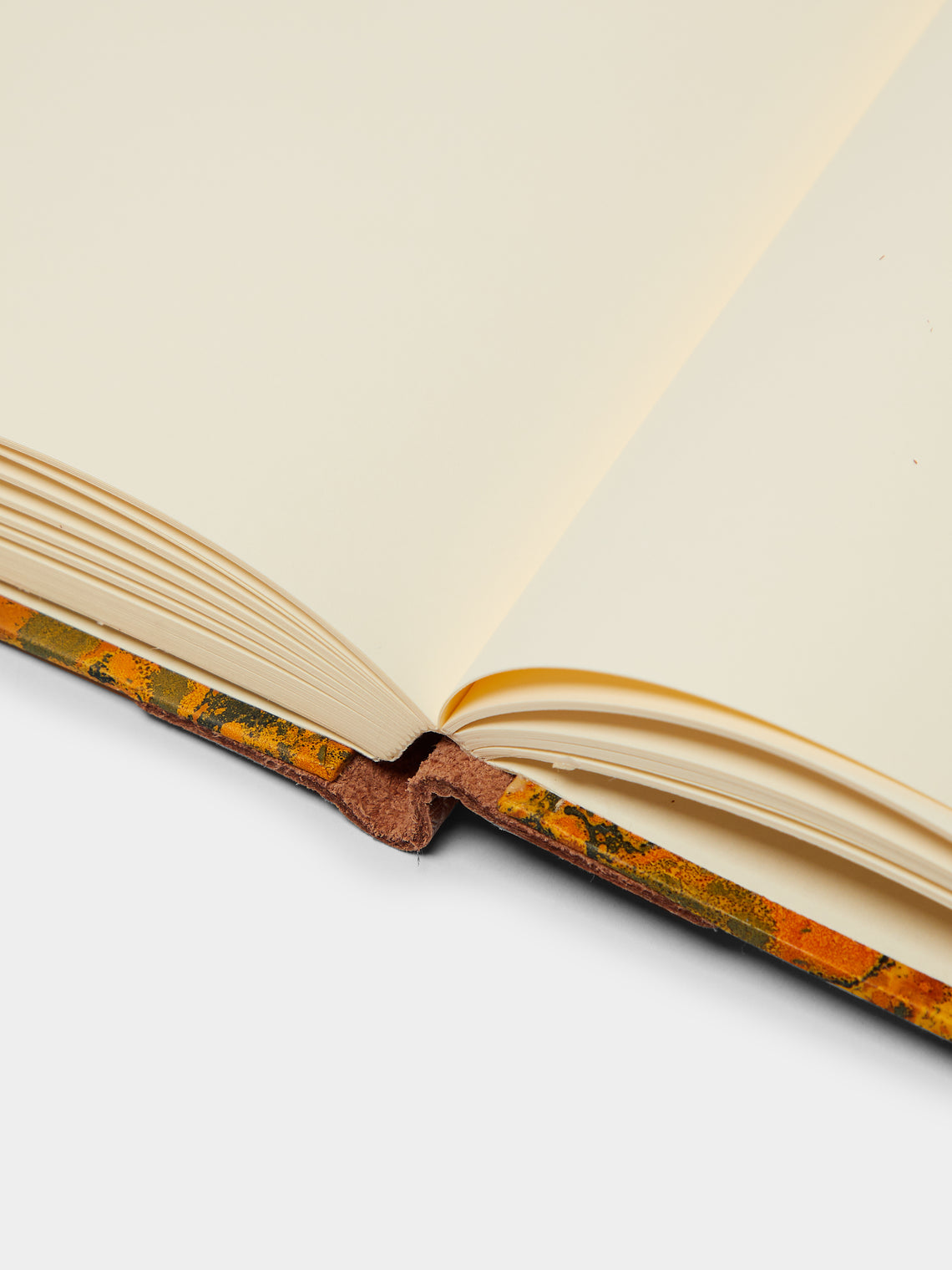 Hand-Marbled Leather Bound Notebook