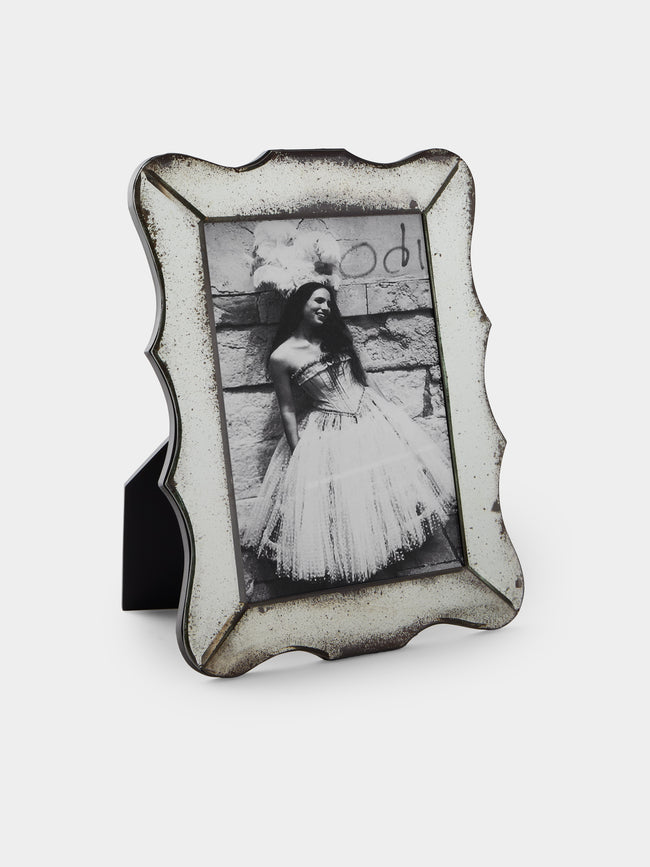 Borgo delle Tovaglie - Firenze Mirrored Glass Photo Frame - Silver - ABASK - 