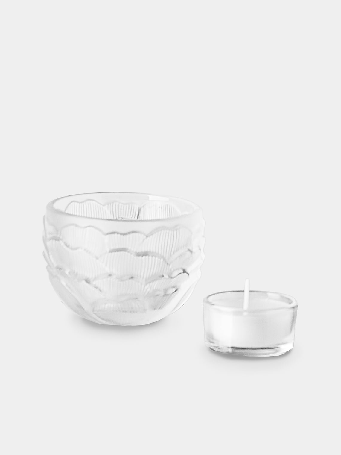 Lalique - Pivoine Crystal Votive - Clear - ABASK - 