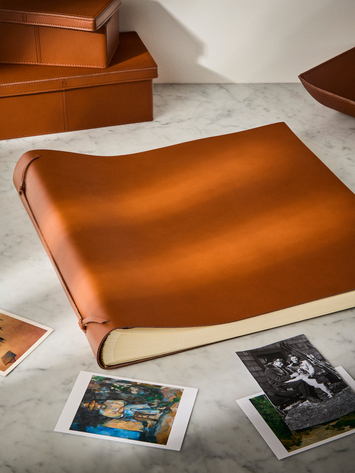 Rabitti 1969 - Legacci Leather Large Photo Album - Orange - ABASK