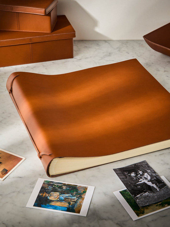 Rabitti 1969 - Legacci Leather Large Photo Album - Orange - ABASK