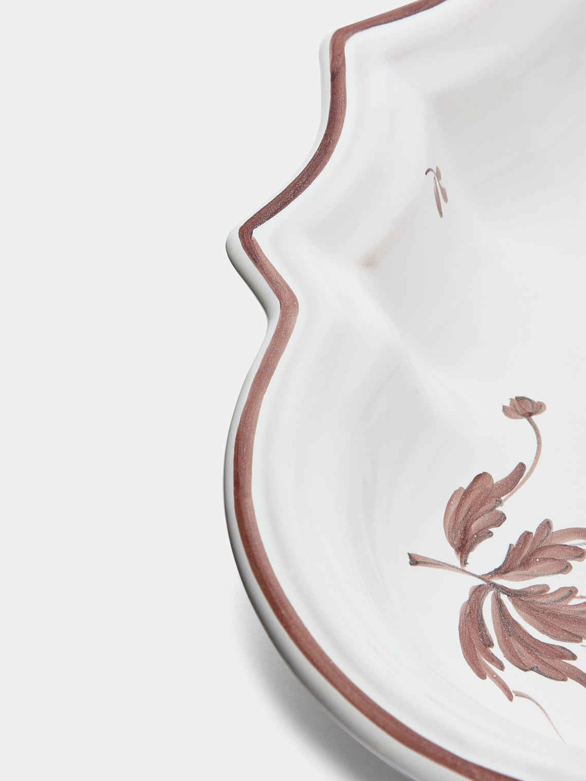 Z.d.G - Camaïeu Hand-Painted Ceramic Medium Serving Dish - Brown - ABASK