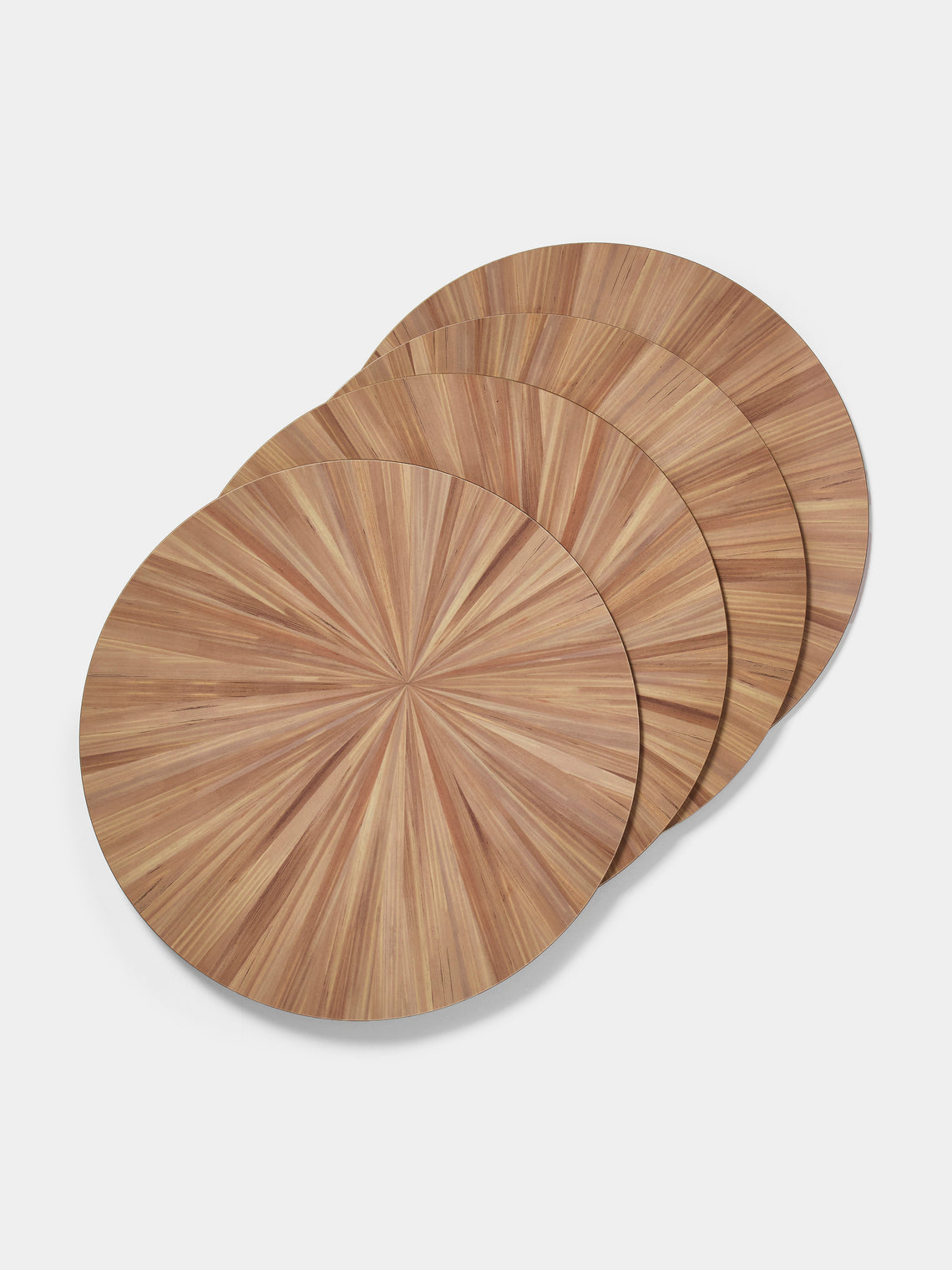 HestiaLiving - Soleil Wood Placemats (Set of 4) - Natural - ABASK