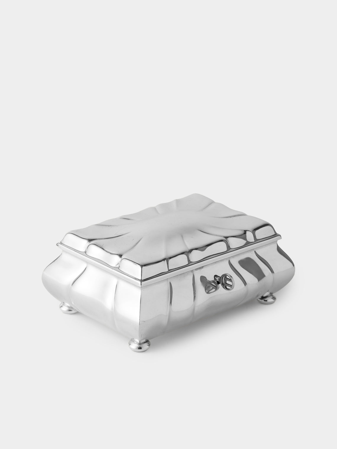 Antique and Vintage - 20th-Century Silver-Plated Trinket Box - Silver - ABASK