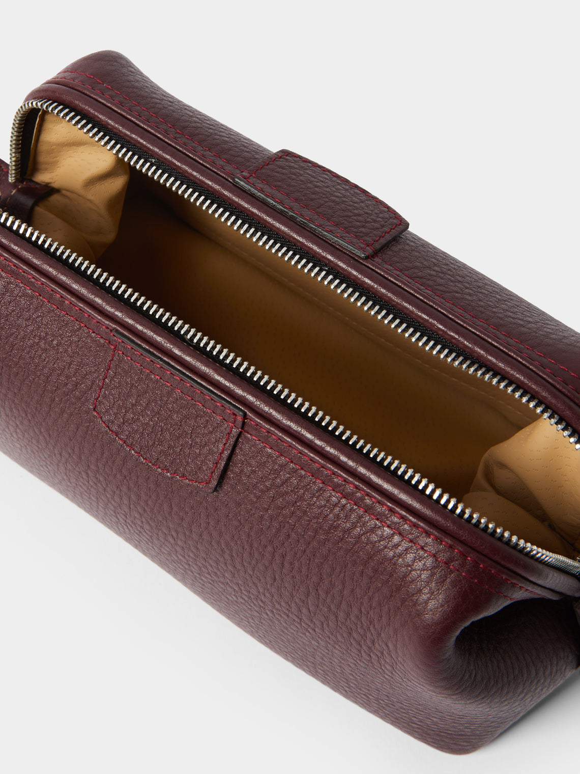 F. Hammann - Mousetrap Leather Medium Wash Bag - Burgundy - ABASK