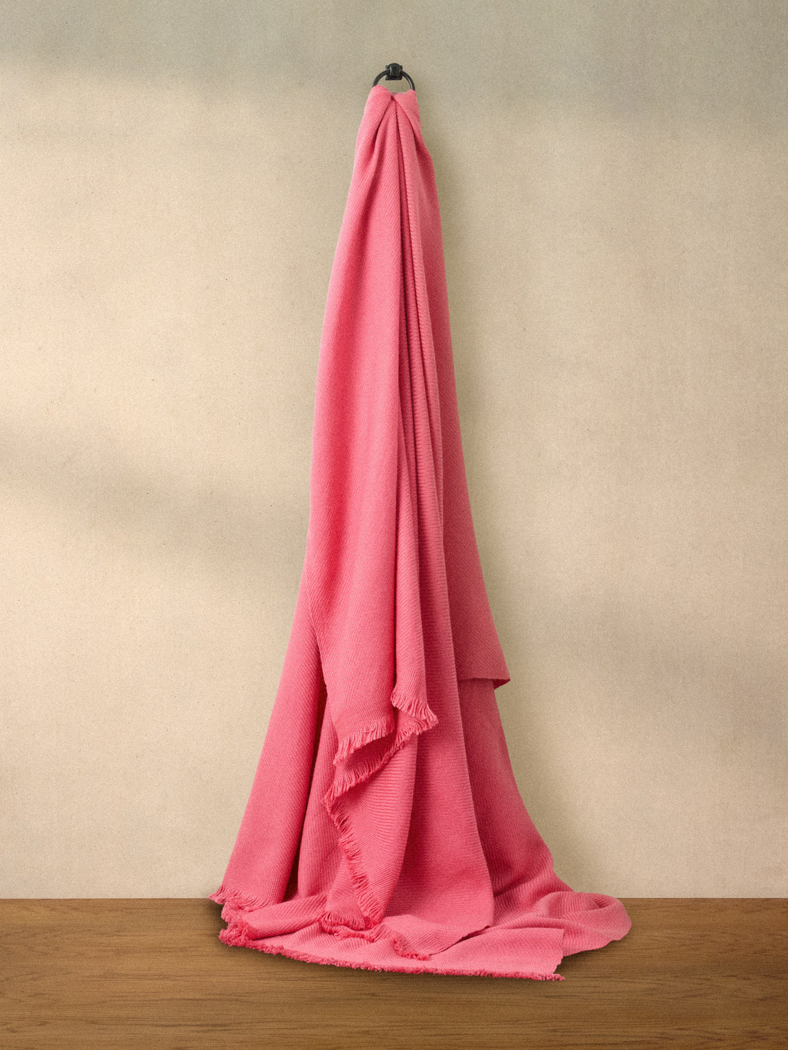 Me & K - Merino Wool and Cashmere King-Size Blanket (106in/2.7m) - Pink - ABASK
