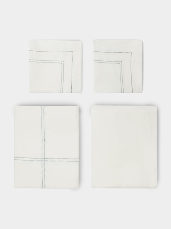 Volga Linen - Hem-Stitch Linen Super King-Size Bedding Collection -  - ABASK - 