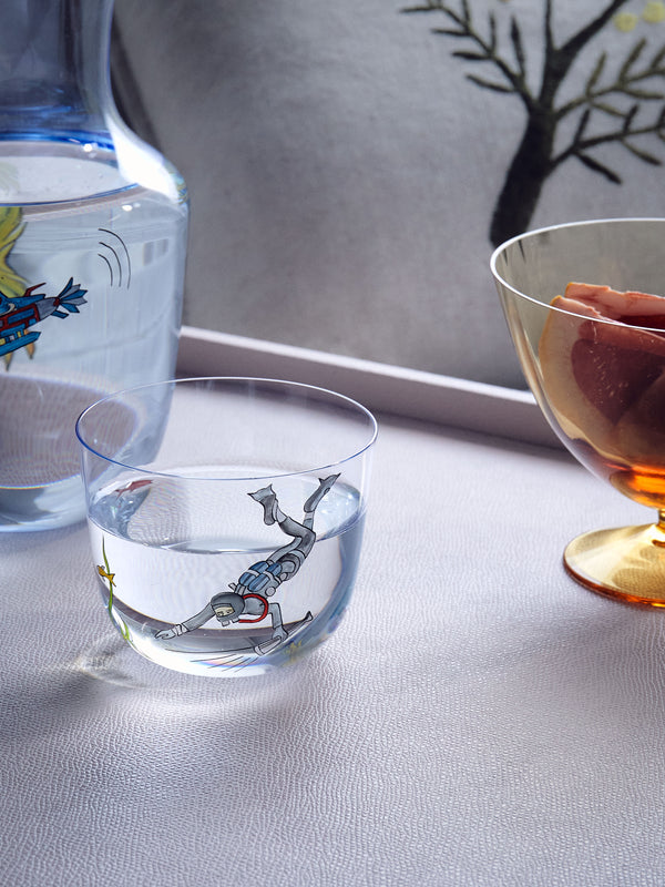 Lobmeyr - High Seas Hand-Painted Crystal Tumbler -  - ABASK