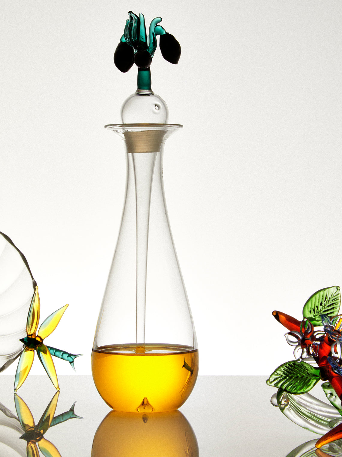Casarialto - Portofino Hand-Blown Glass Olive Oil Pourer - Clear - ABASK