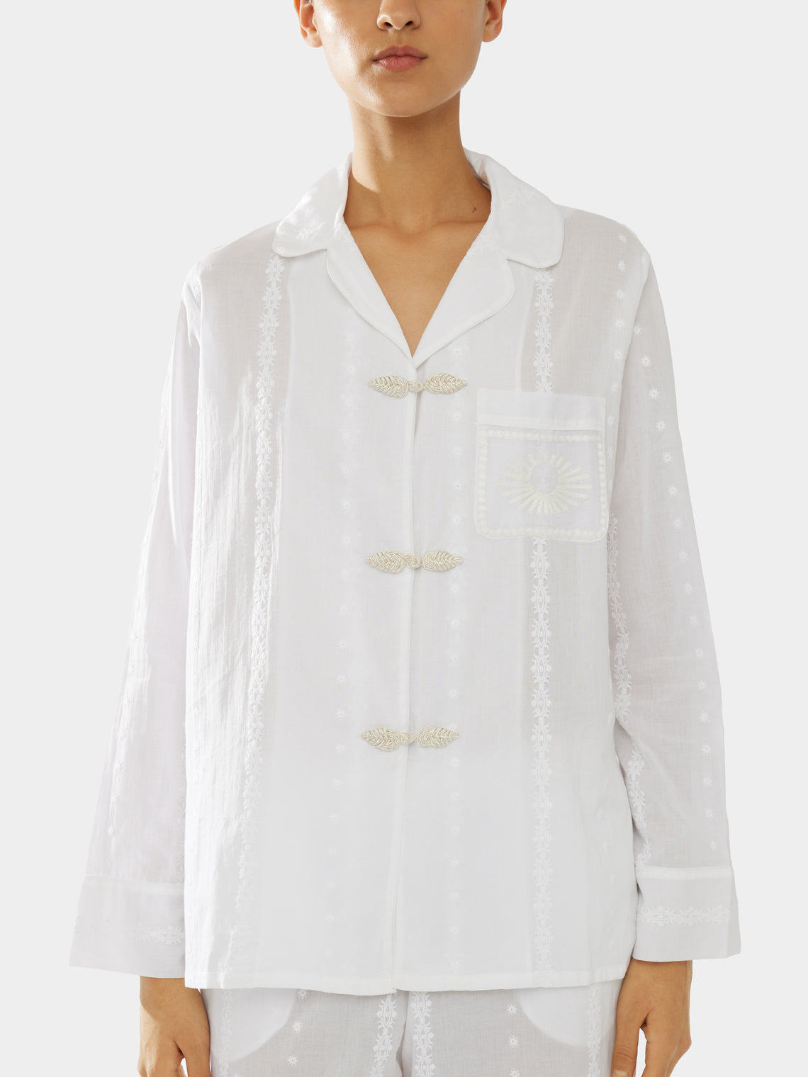 Women's The Albertine Cotton Pajama Set | Size: S