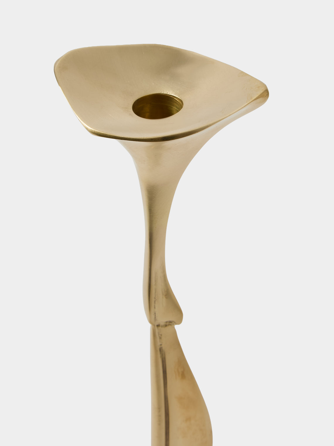 Shaha Raphael - Low Tide Fishbone Hand-Cast Brass Small Candelabra - Gold - ABASK