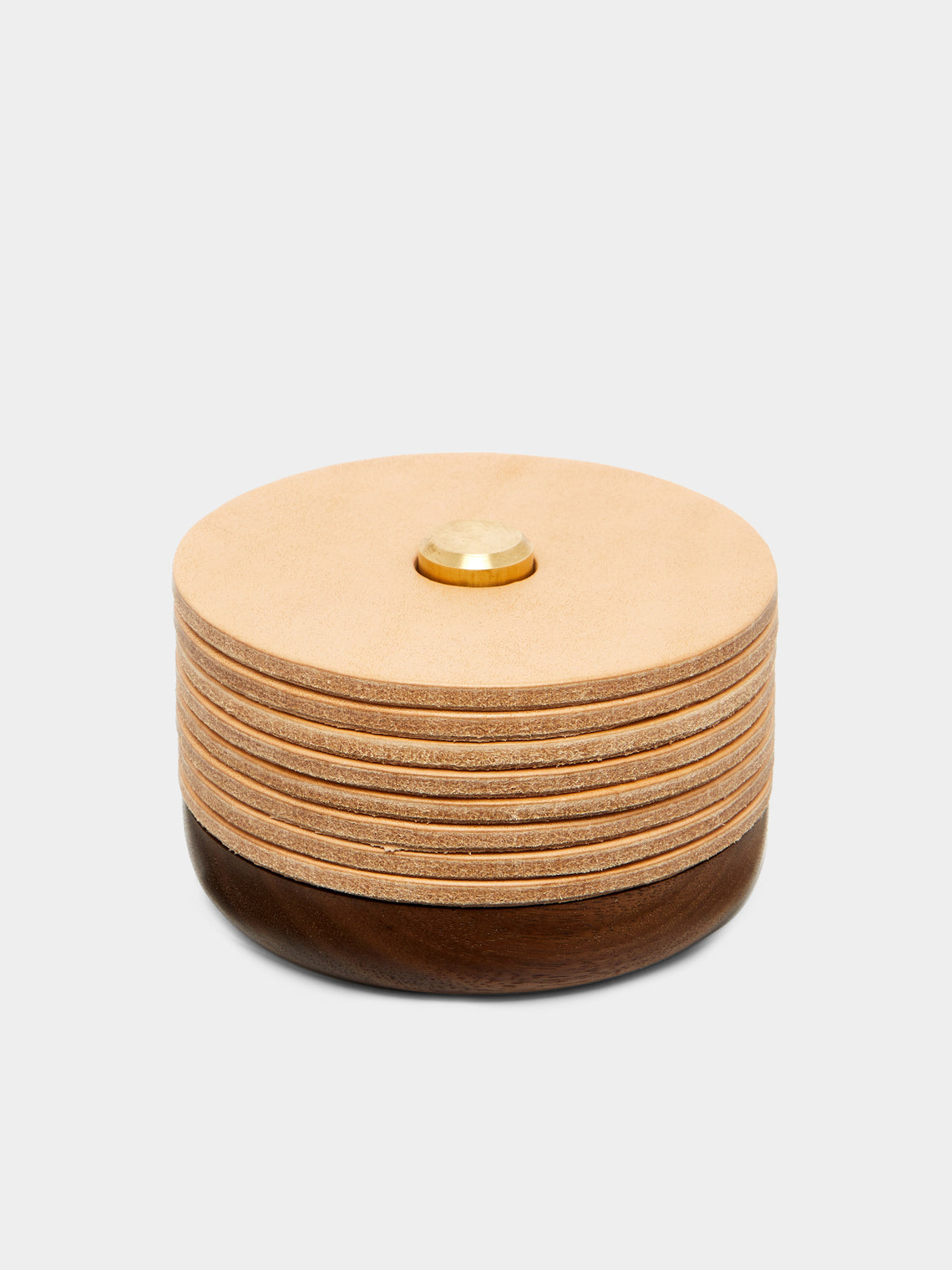 Otis Ingrams - Leather Coasters (Set of 8) -  - ABASK - 