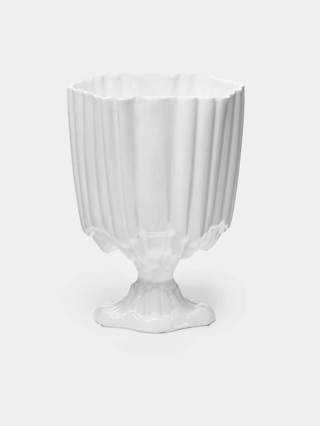 Astier de Villatte Rocaille Hand-Glazed Ceramic Vase (11in/28cm)