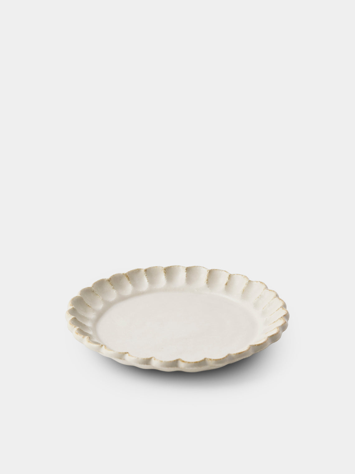 Kaneko Kohyo - Coco Ceramic Bread Plates – 7in/17.5cm (Set of 4) - White - ABASK