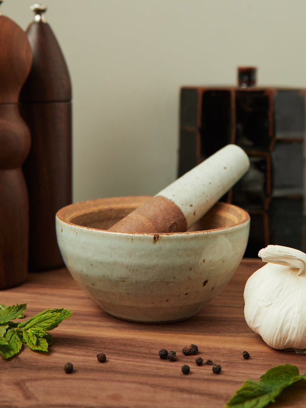 The Leach Pottery - Ceramic Pestle and Mortar -  - ABASK