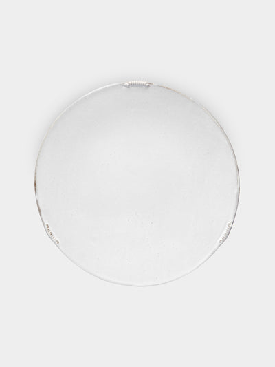 Astier de Villatte - Neptune Hand-Glazed Ceramic Dinner Plate – 10in/26cm (Set of 2) - White - ABASK - 