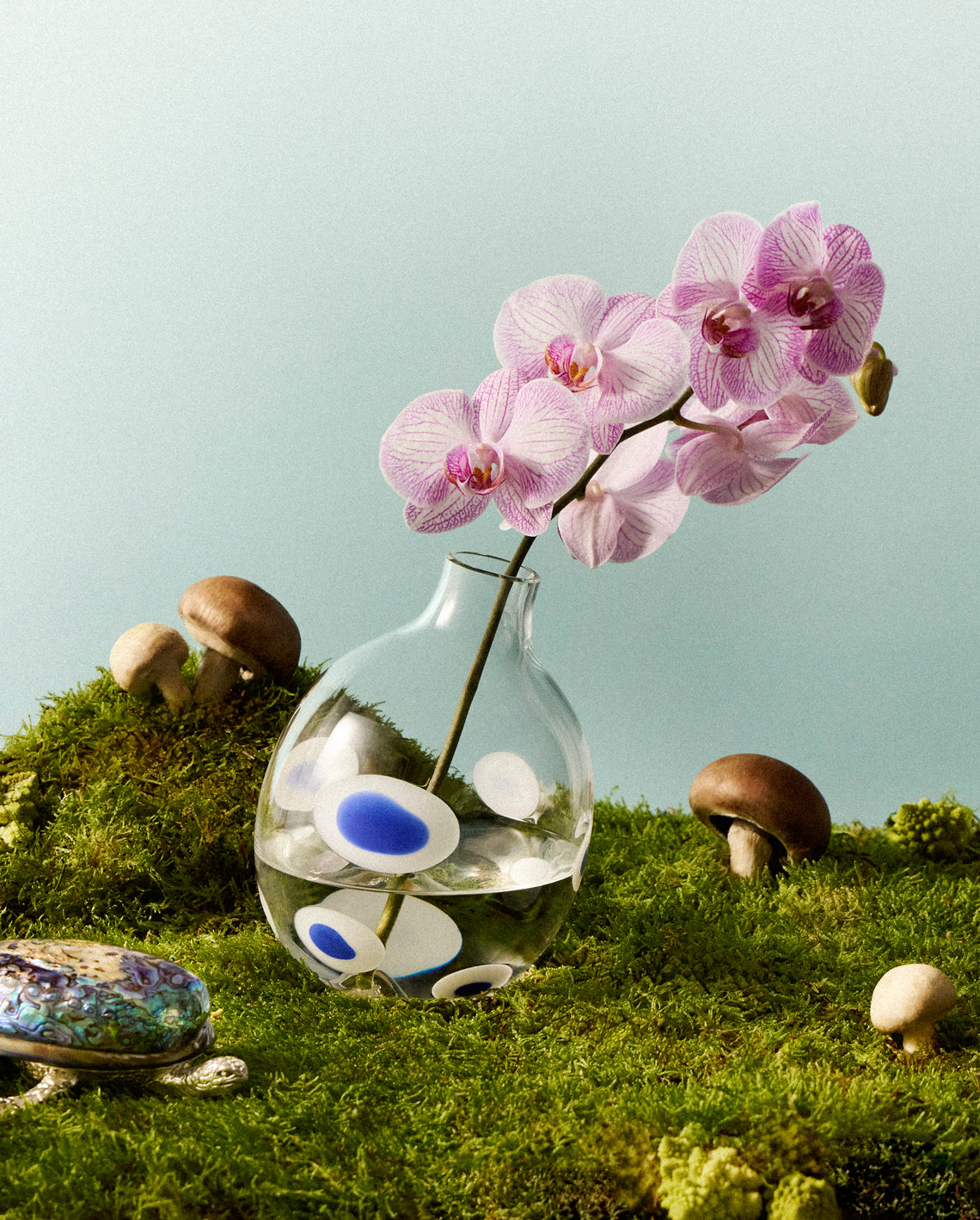 Carlo Moretti - Hand-Blown Murano Glass Bud Vase (7in/18cm) - Clear - ABASK