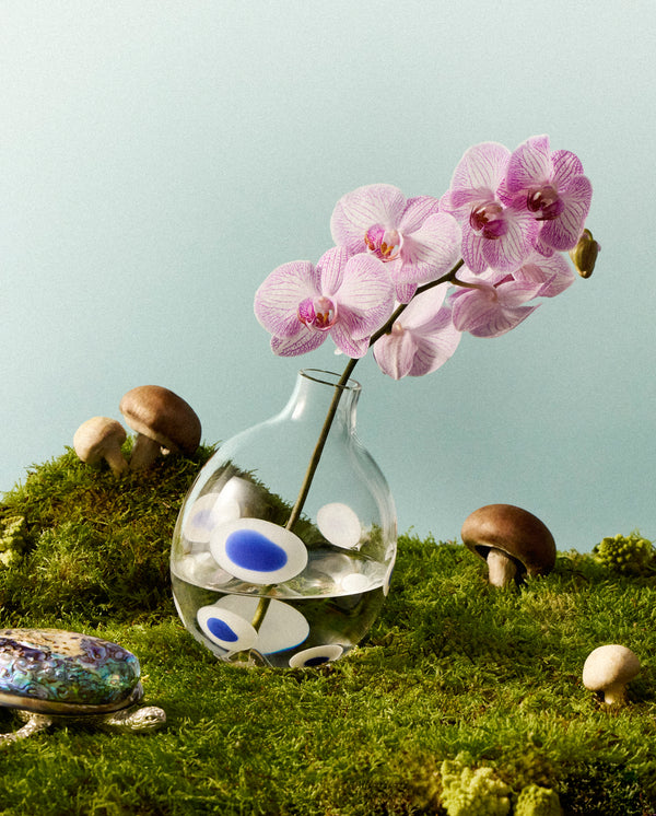 Carlo Moretti - Hand-Blown Murano Glass Bud Vase (7in/18cm) - Clear - ABASK